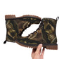 Grim reaper skeleton Halloween boots shoes for men women, gothic Halloween skeleteon shoes