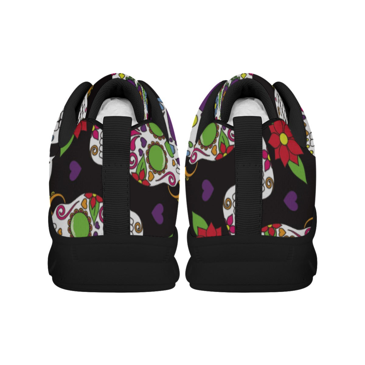 Sugar skull Women's Sports Shoes, day of the dead women shoes, sugar skull sneakers