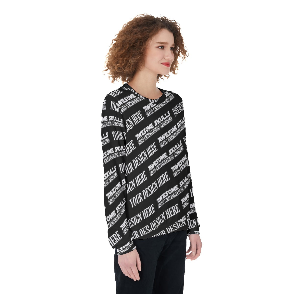 Custom Print on demand POD women's Knitwear & Cardigan Thicken Sweater