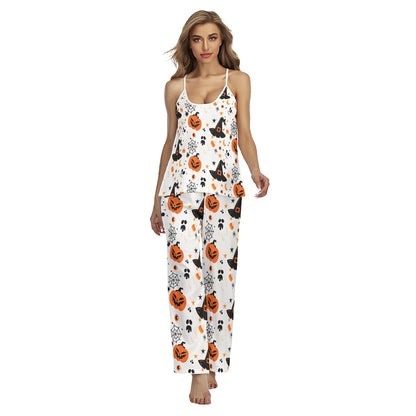 Halloween pumpkin party Women's Cami Pajamas Sets