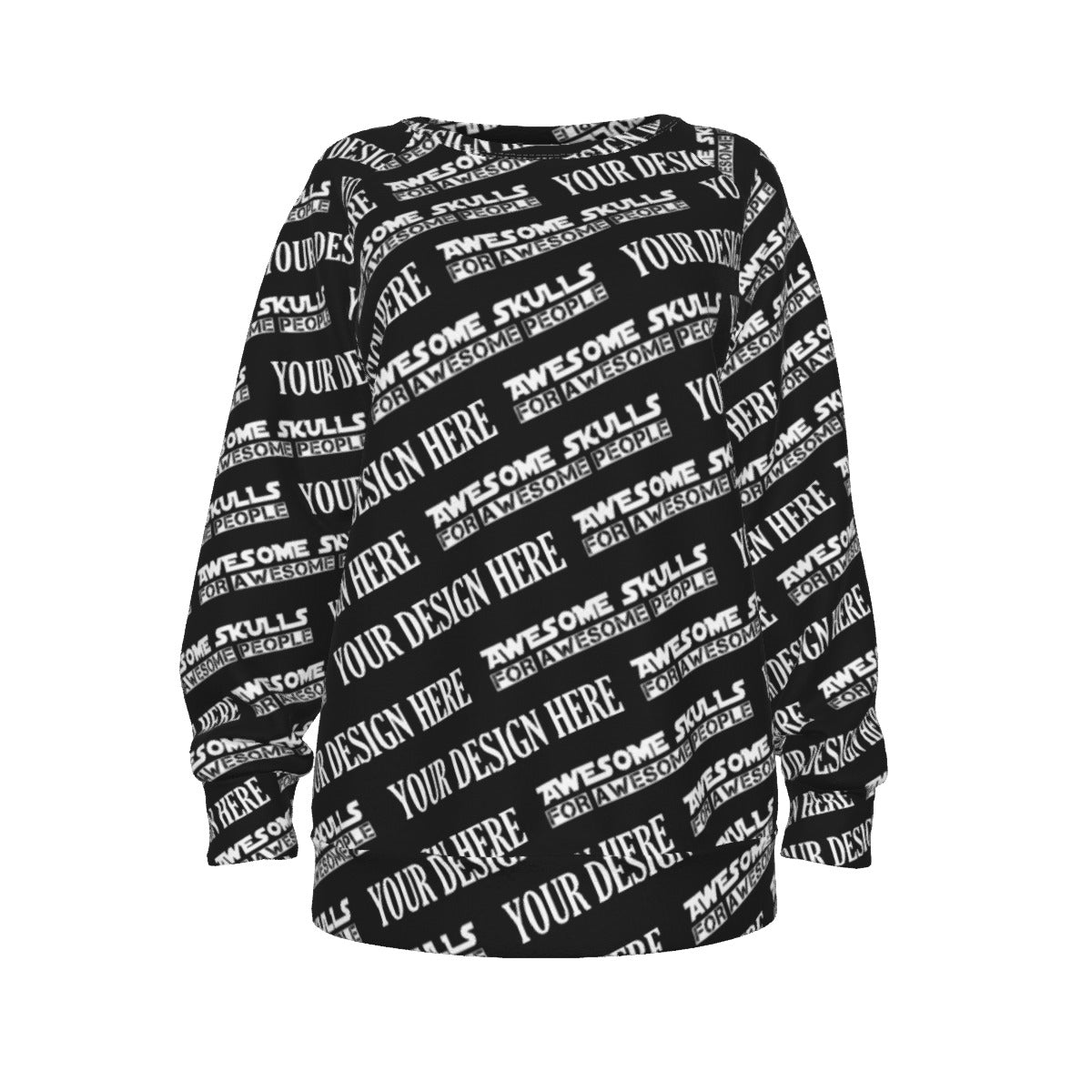 Custom print on demand pod Women's Hoodie Raglan Sleeve Sweatshirt