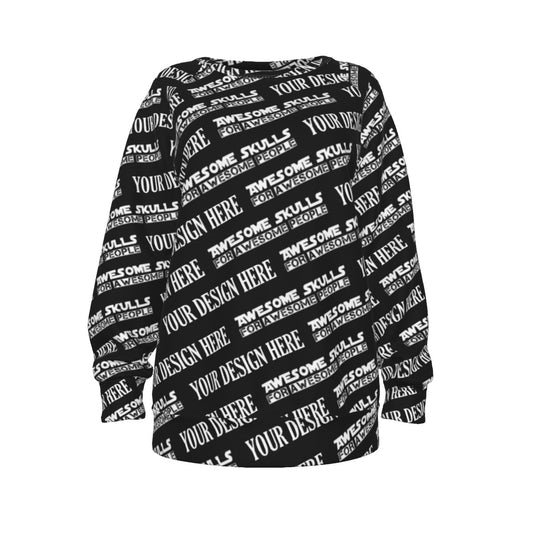 Custom print on demand pod Women's Hoodie Raglan Sleeve Sweatshirt