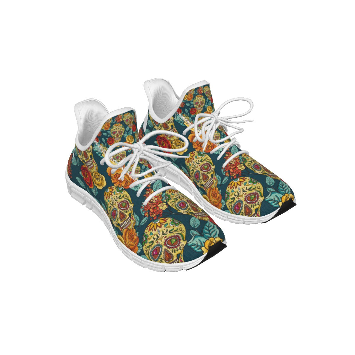 Day of the dead sugar skulls Light woven running shoes