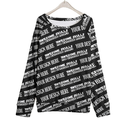 Custom print on demand pod Women's Hoodie Mirco Fleece Raglan Sweatshirt