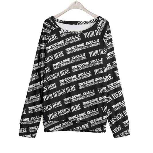 Custom print on demand pod Women's Hoodie Mirco Fleece Raglan Sweatshirt