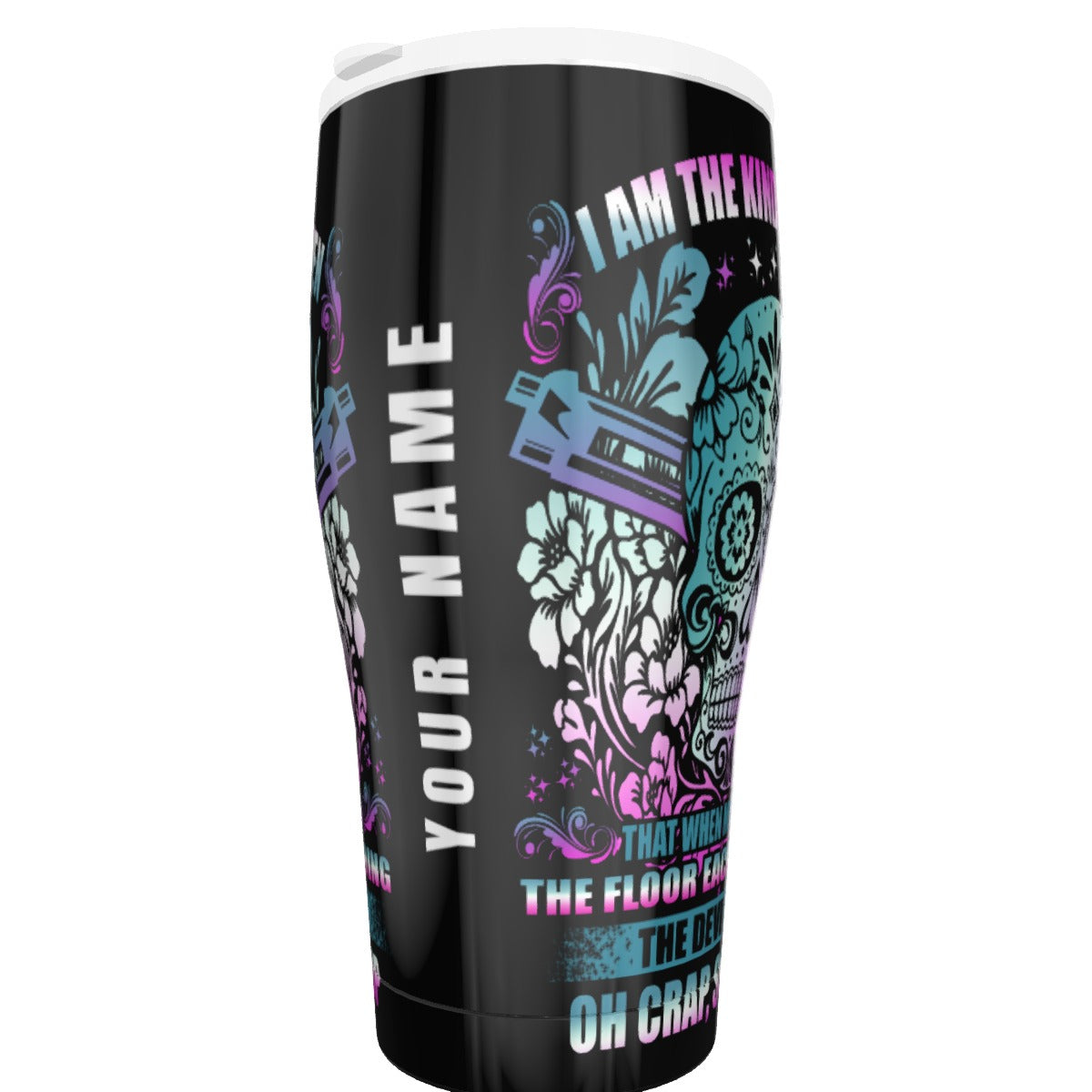 Sugar skull Tumbler 30oz/ 20 OZ, Sugar skull mug