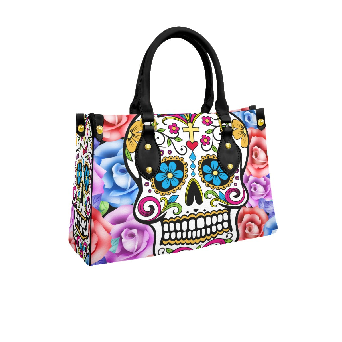 Day of the dead skull Handbag, sugar skull bag, sugar skull purse