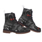 Skull red eyes gothic men's women's boots shoes, Gothic grim reaper shoes boots for men women