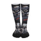 No see no hear no speak evils skull Halloween Unisex Long Socks