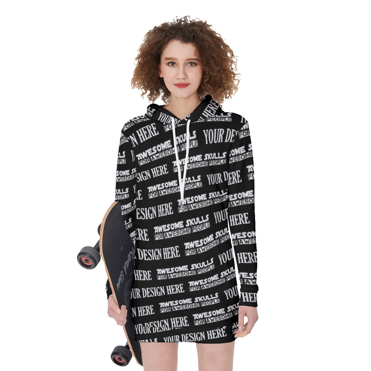 Custom print on demand pod Women's Hoodie Long Hoodie