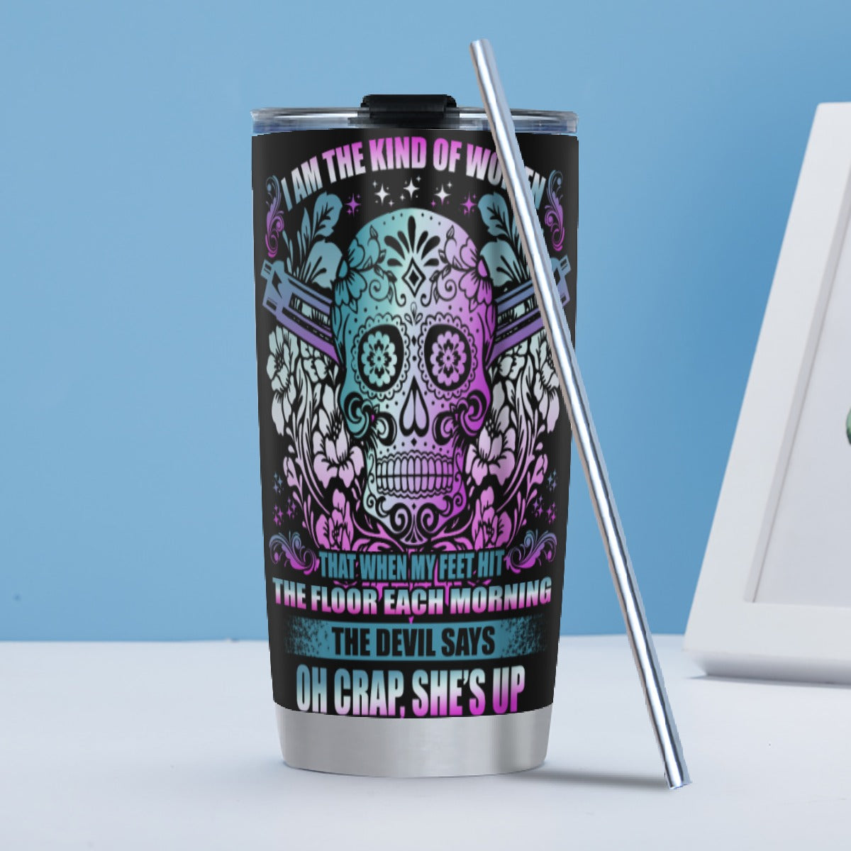 Sugar skullTumbler 20oz/30OZ