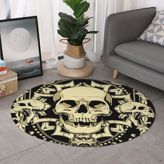 Skeleton Grim reaper gothic Thicken foldable door mat, Halloween Christmas carpet floor mat