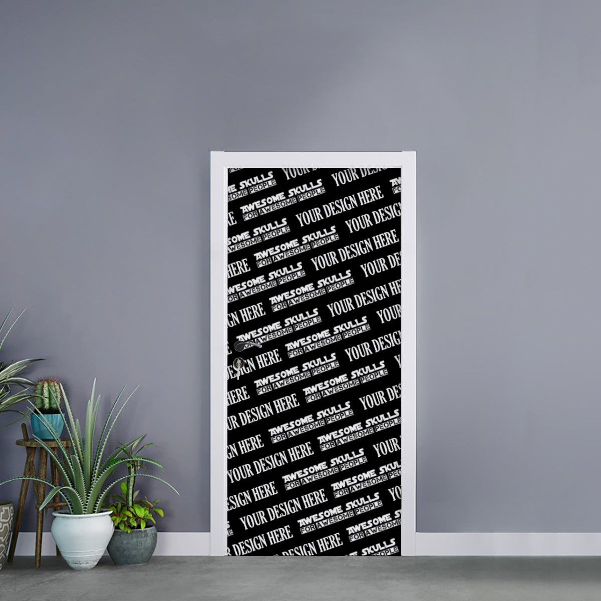 Custom Print on demand pod Self-adhesive Door Stickers