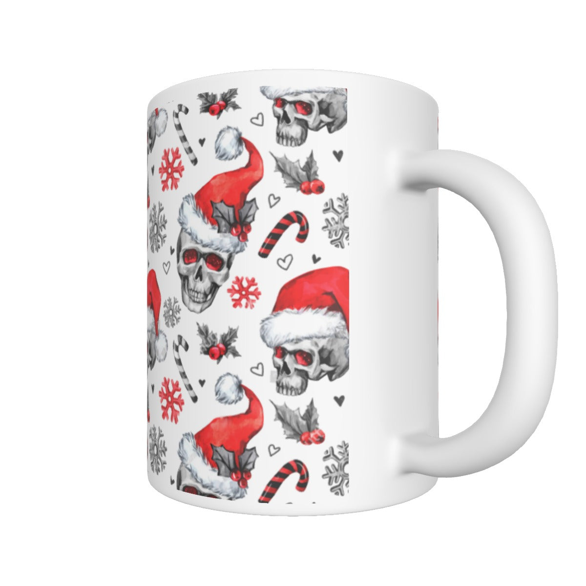 Skull Santa Claus mug, Merry Christmas skull mug cup tumbler