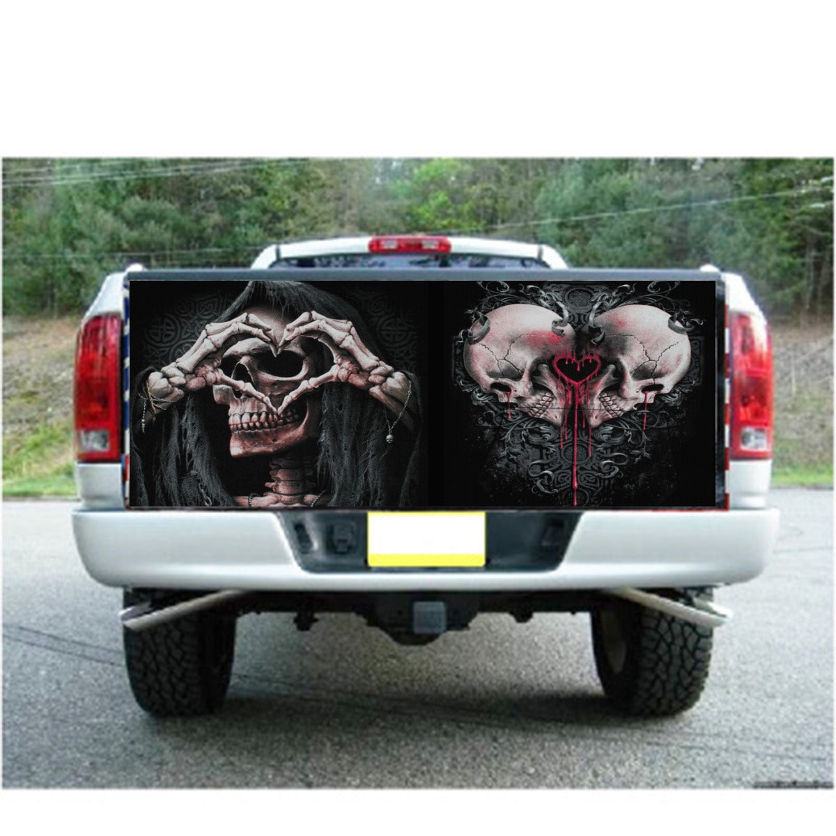 Grim reaper skull Truck Bed Decal