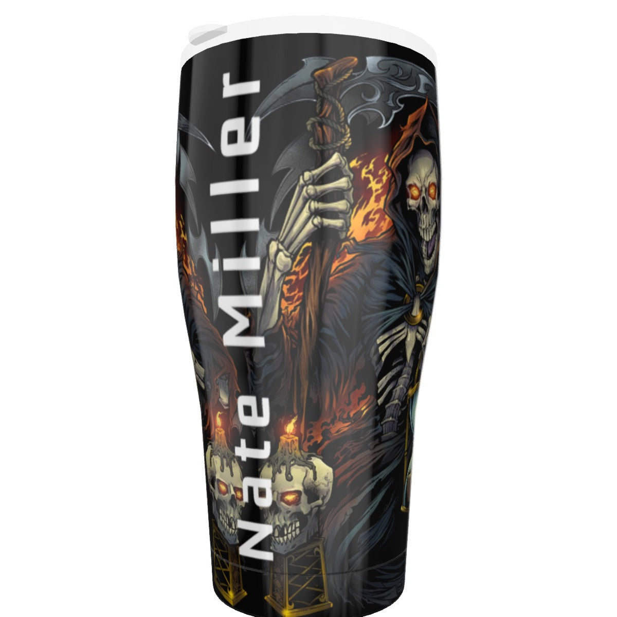 Grim reaper skull Tumbler 30oz