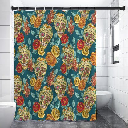 Sugar skull Day of the dead Shower Curtains 150（gsm）