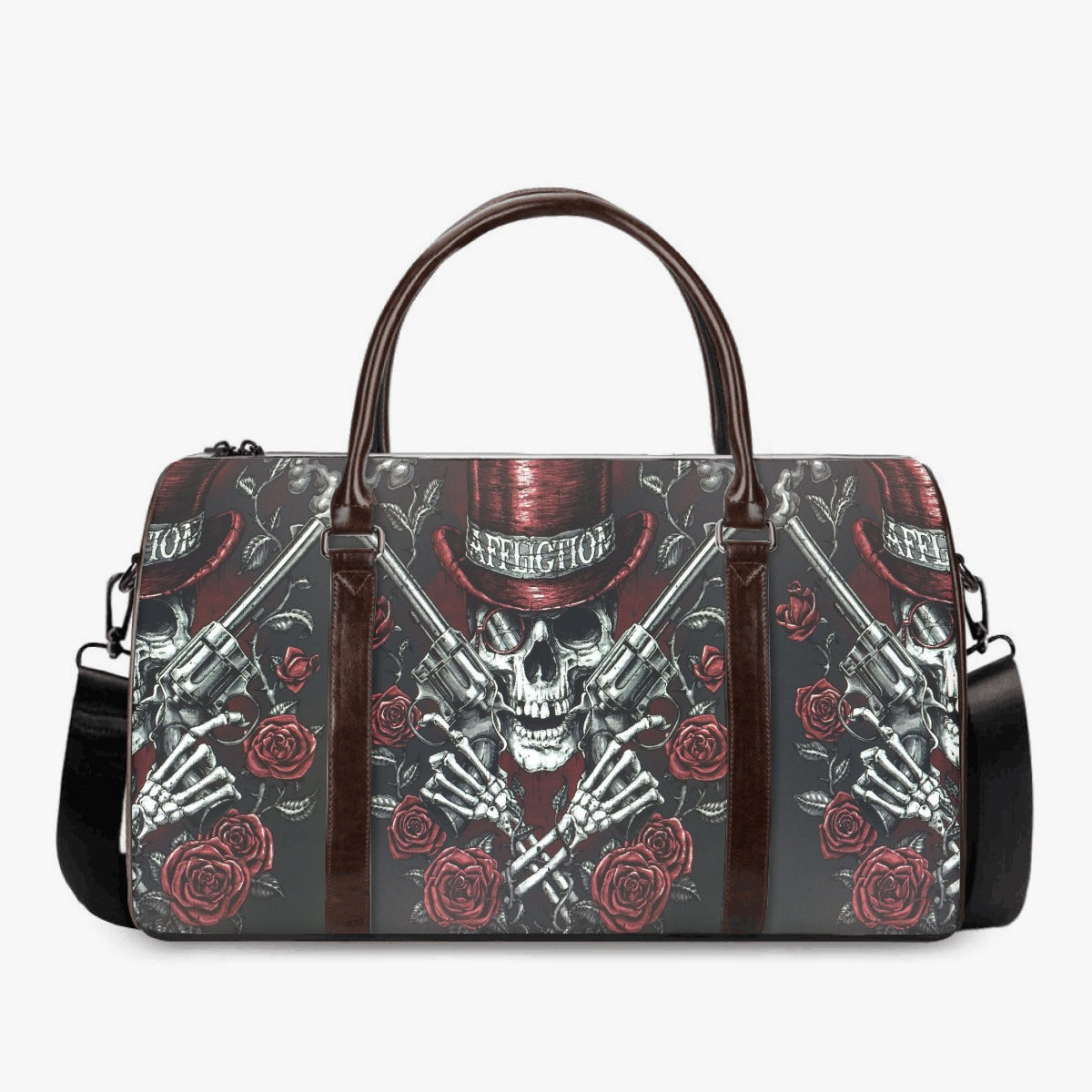 Skeleton monogrammed bag, skull Hospital Bag, punisher skull monogrammed bag, goth handbag, gothic skull handbag, punisher skull Carry On bag