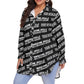 Custom print on demand pod Women's Shirts With Long Sleeve(Plus Size)