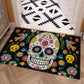 Sugar skull Day of the dead door mat
