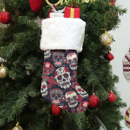 Day of the dead sugar skull All-Over Print Christmas Socks