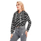 Custom print on demand pod Women's Hoodie Crop Top Hoodie With Zipper Closure
