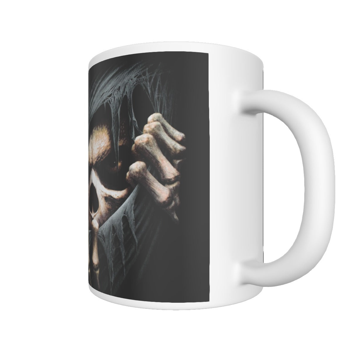 Grim reaper skull ceramics mug