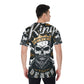 KING skull Men's O-Neck T-Shirt, Gothic skull skeleton tshirt, Halloween clothes
