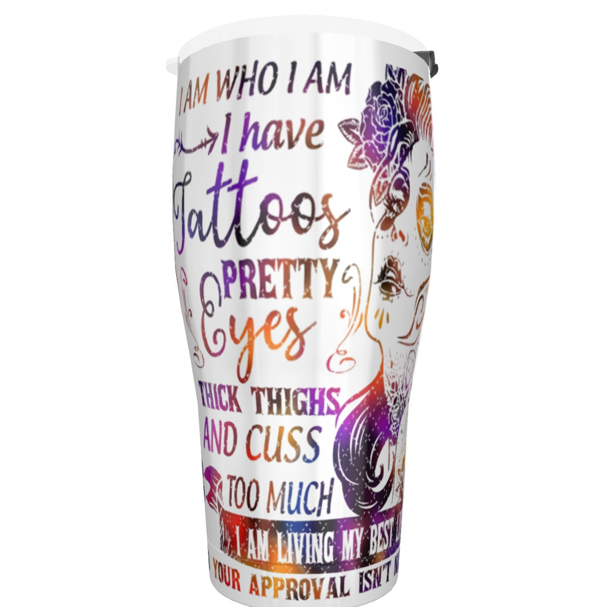 Sugar skull girl gothic Tumbler 30oz