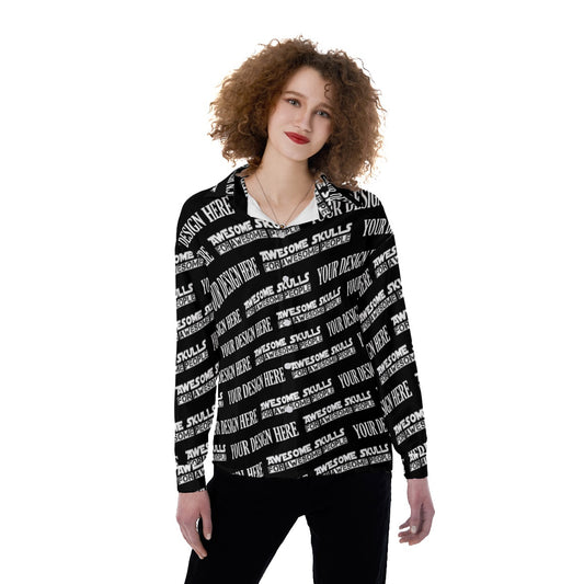 Custom print on demand pod Women's Shirts Satin Shirt
