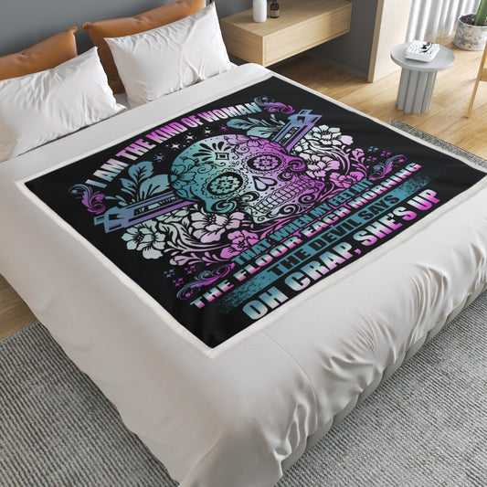 Day of the dead sugar skull Household Warm Blanket