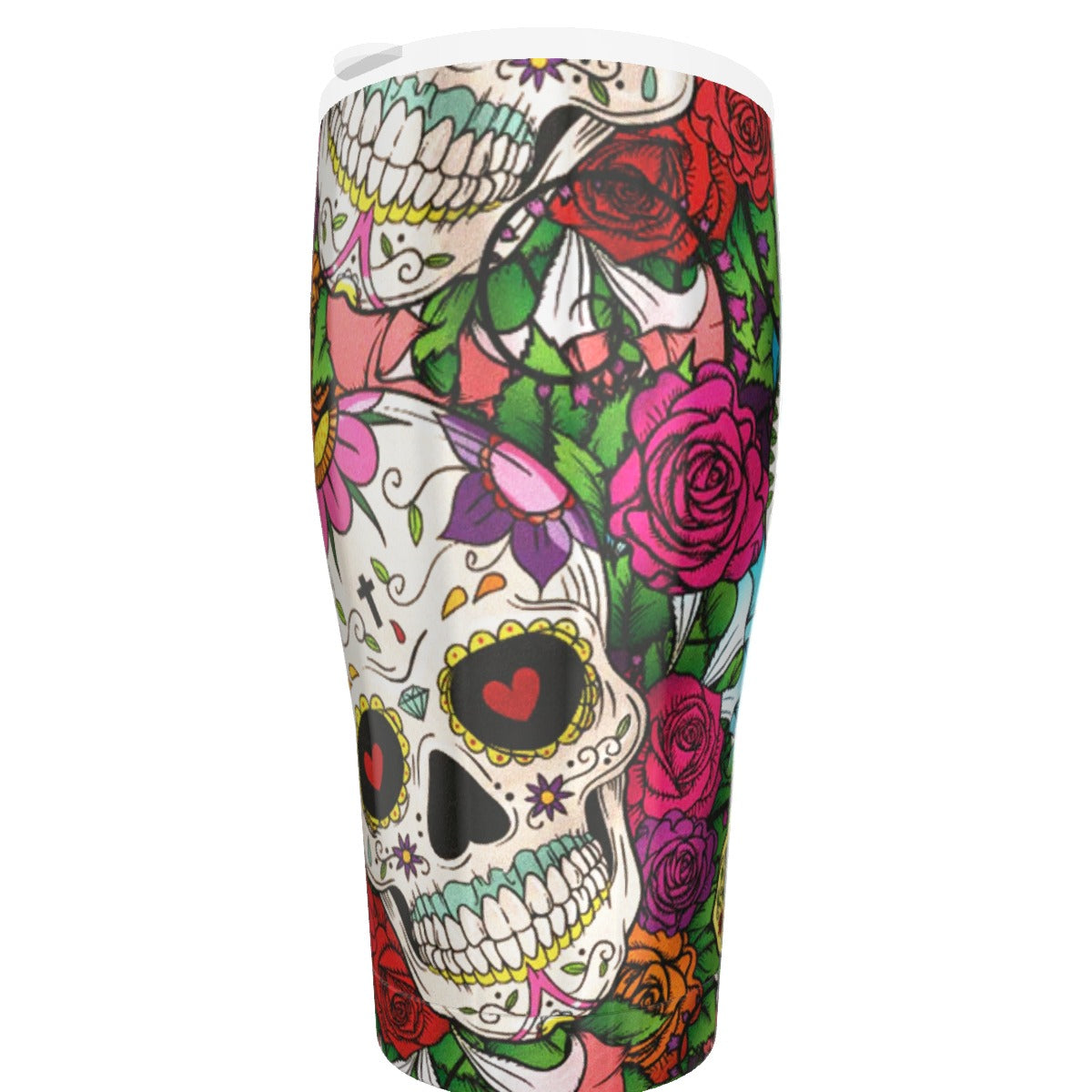 Sugar skull Day of the dead Tumbler 30oz, Dia de los muertos travel tumbler mug cup