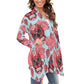 Sugar skull day of the dead Women's Cardigan With Long Sleeve
