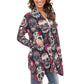 Day of the dead All-Over Print Women's Cardigan With Long Sleeve