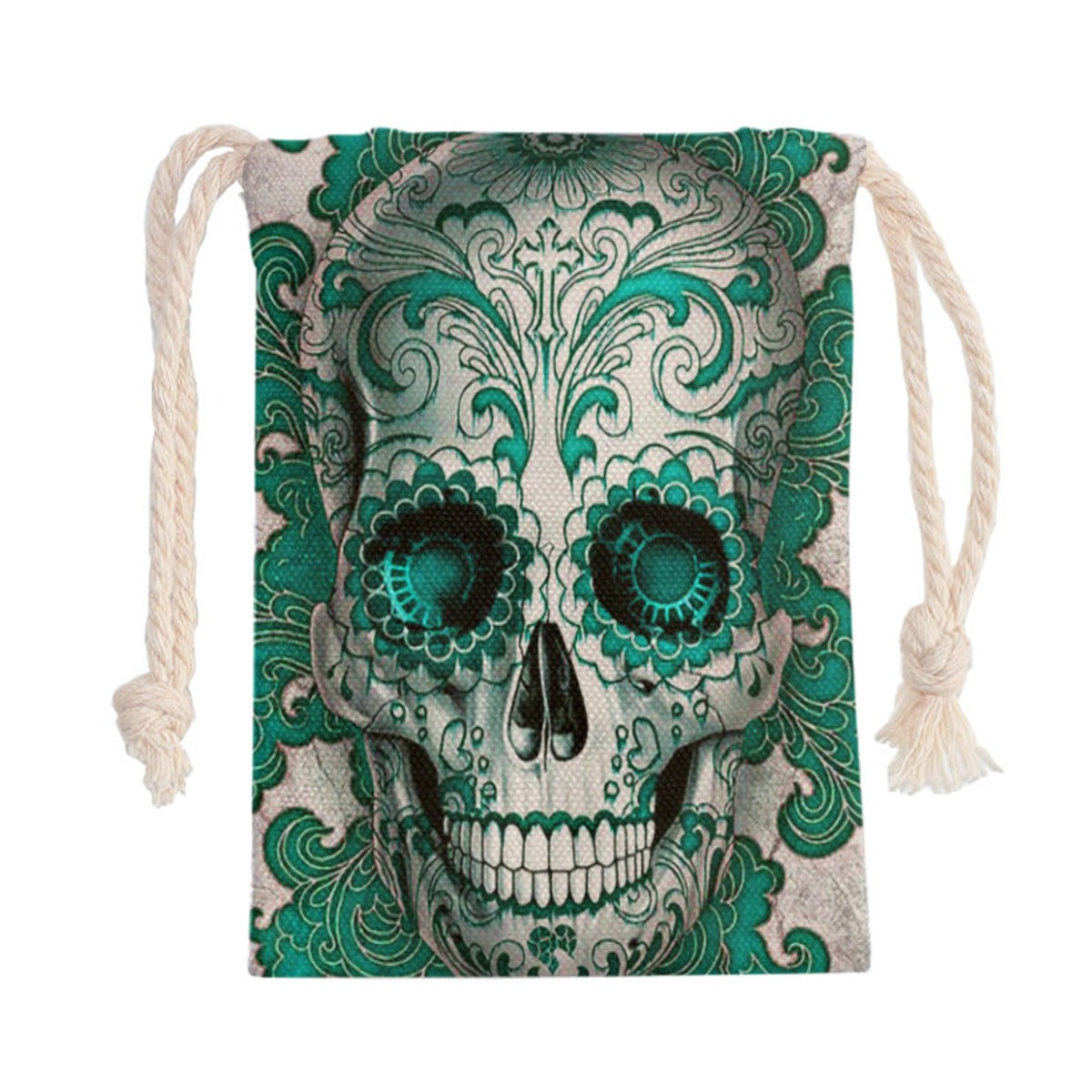 Day of the dead dia de los muertos Drawstring Bag, Gothic skull skeleton Shoulder Handbag backpack