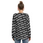 Custom print on demand pod Women's Hoodie Long Sleeve Neckline Tie Sweatshirt