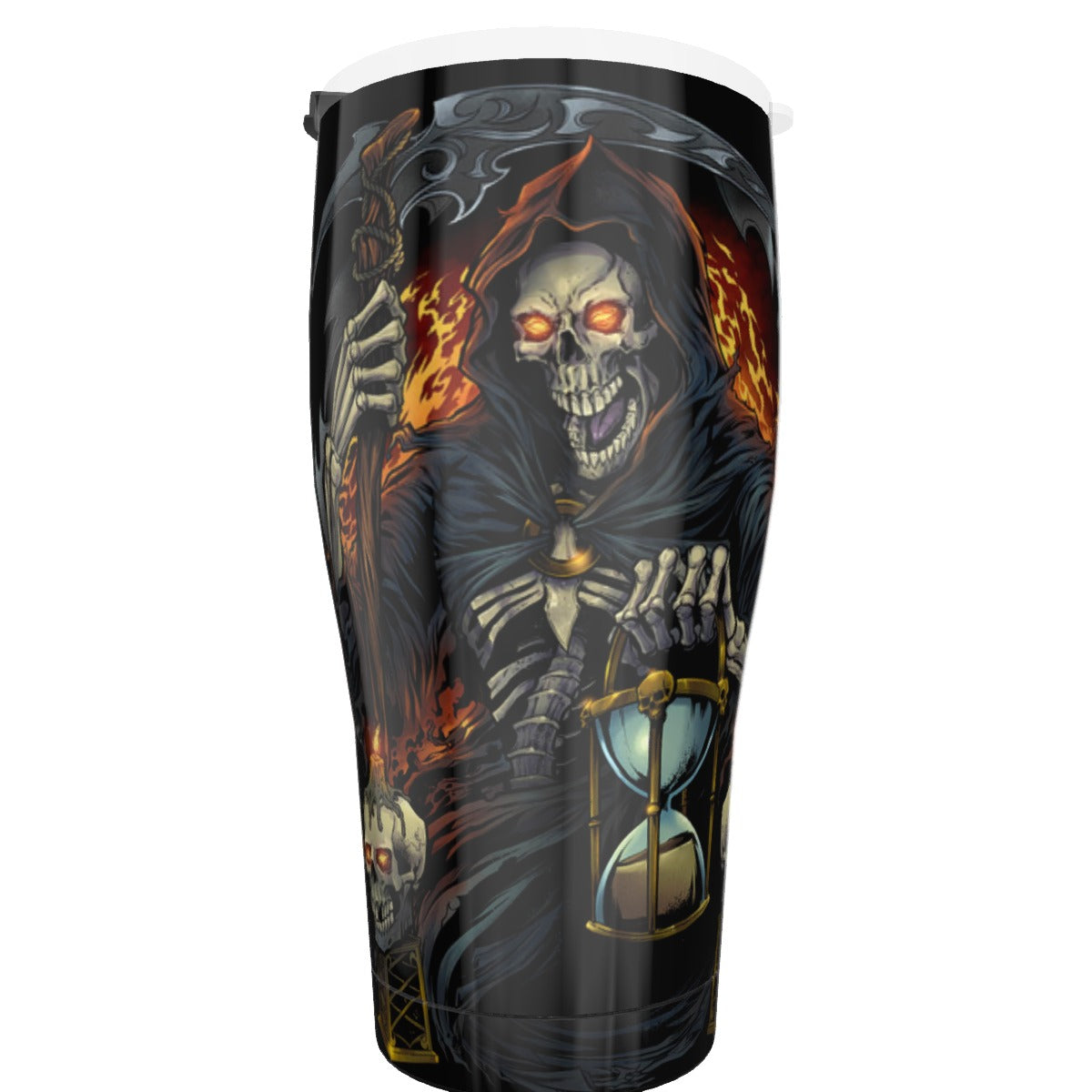 Grim reaper skull Tumbler 30oz