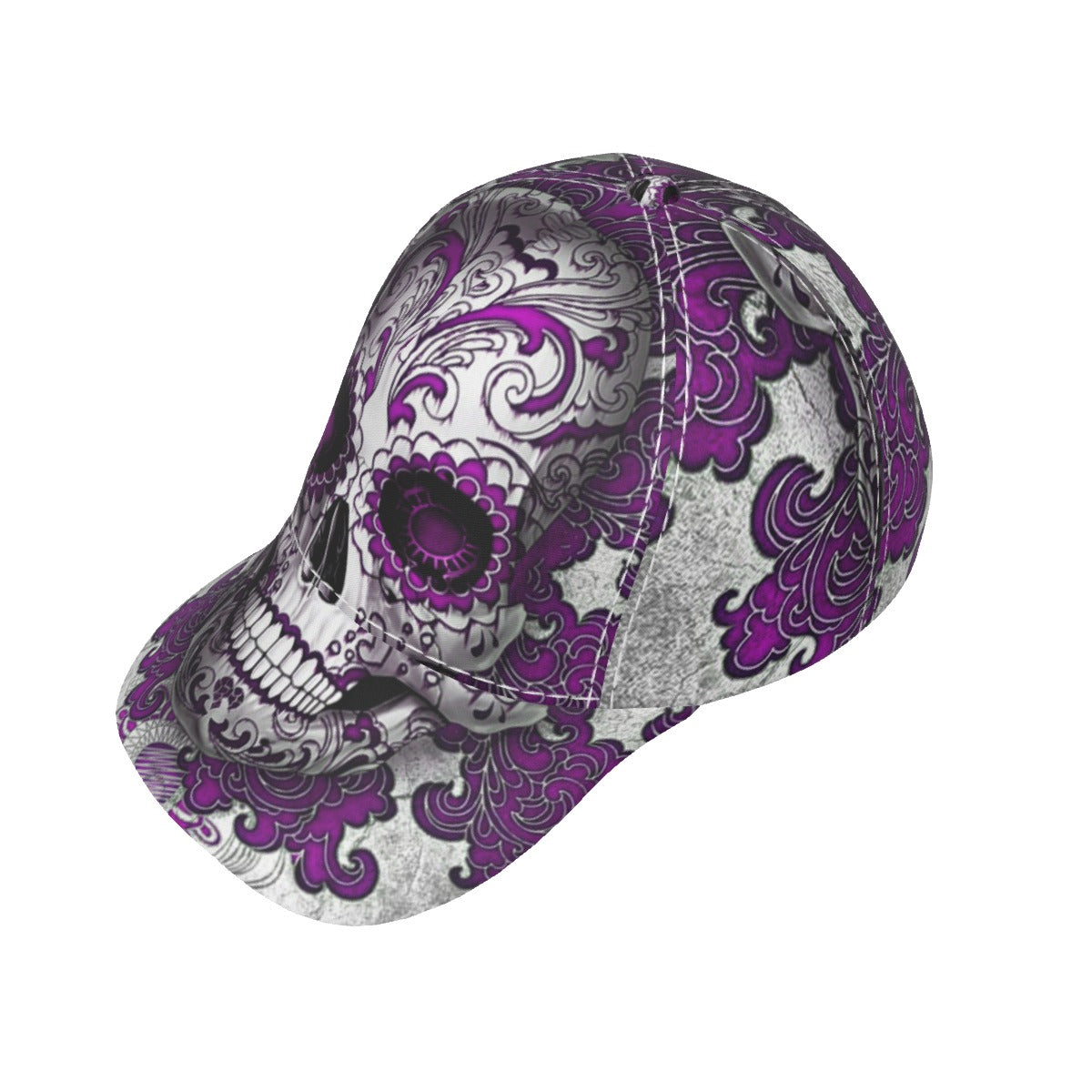 Sugar skull day of the dead cap hat