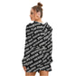 Custom Print on demand POD women's suit Mirco Fleece Hoodie And Shorts Set
