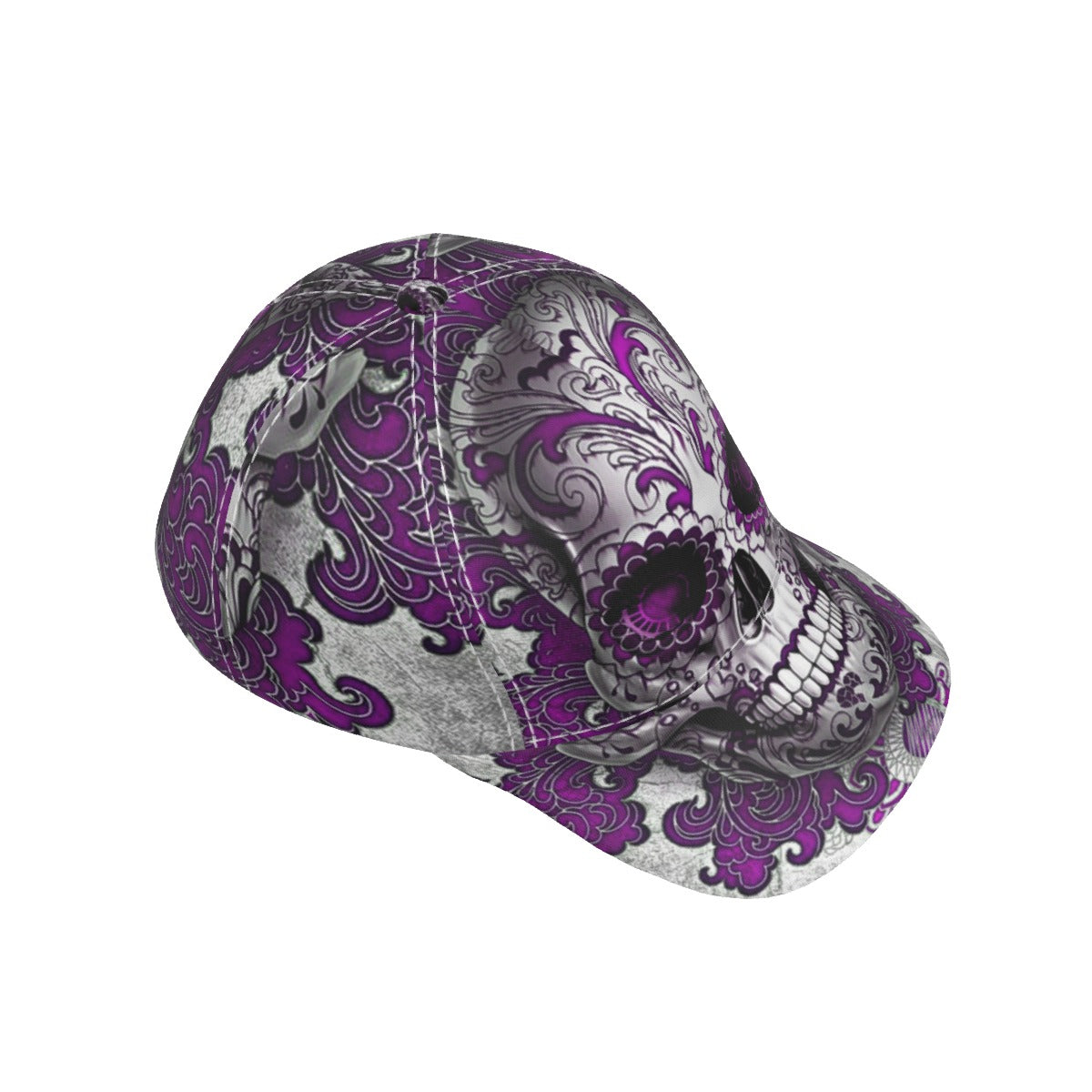 Sugar skull day of the dead cap hat