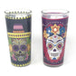 La Muerte Day of the Dead Set of 2 Coco Candles, Mustache & Heart