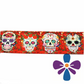 50 Yards 22mm 25mm 38mm Mexico Skulls Ribbon Logo Printed Grosgrain