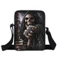 Dark Gothic Angel Skull Mini Messenger Bag Girls Ladies Shoulder Bags Grim Reaper Punk Women Cross Bag Kids Gift Bags Bookbag