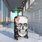 Awesome skull Suitcases, floral skull luggage, gothic halloween suitcase luggage