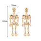 Hot Fashion Skeleton Skull Stud Earrings Biker Jewelry Wholesale Antique Vintage Punk Earrings for Women Gift