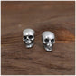 925 Sterling Silver Skull Earrings Studs Set Small Rock Punk Gothic Vintage Jewelry For Men And Women Brinco Masculino