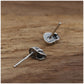 925 Sterling Silver Skull Earrings Studs Set Small Rock Punk Gothic Vintage Jewelry For Men And Women Brinco Masculino