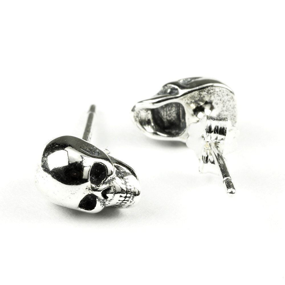 925 Sterling Silver Skull Earrings Studs Set Small Rock Punk Gothic Vintage Jewelry For Men And Women Brinco Masculino
