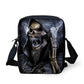 Brand Designer Punk Skull Head Printing Mens Messenger Bags for Men Casual Crossbody Bags,Boys Small Kids Travel Shoulder bag