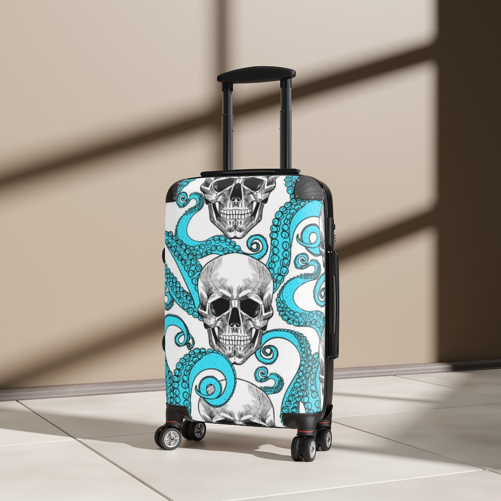 Gothic skull Suitcases luggages, awesome skull suitcase luggage, skeleton Halloween Christmas skull luggage suitcase